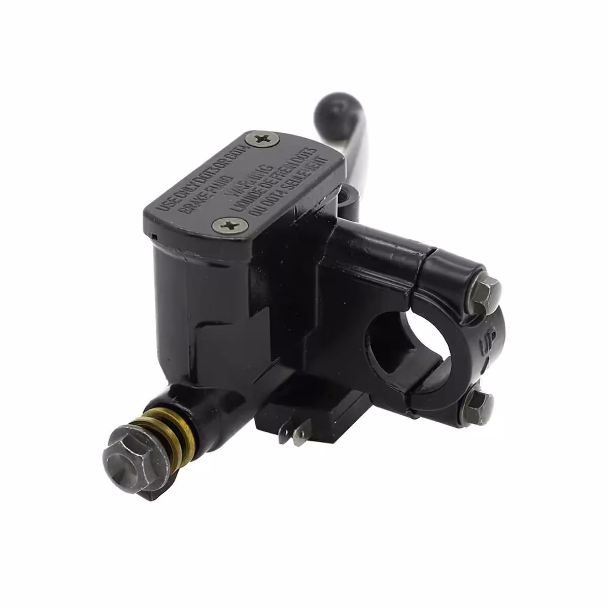 Höger hydrauliskt bromsgrepp och pump för motorcykel eller scooter