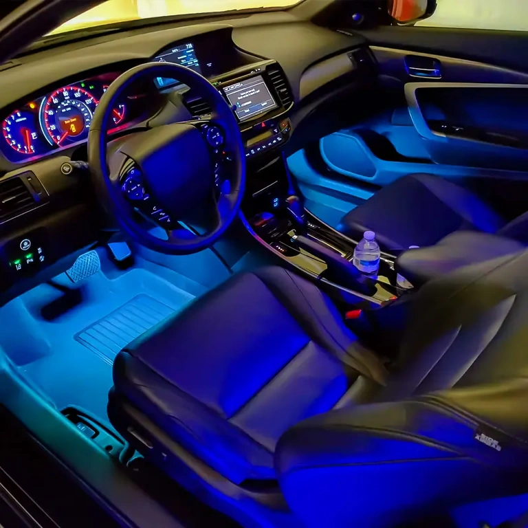 LED-list för bilinteriör Flexibel LED-remsa för bilens interiörbelysning