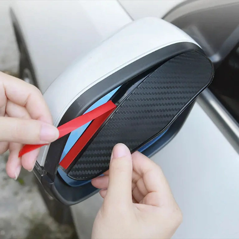 Spegelskydd med dubbelhäftande 3M-tejp för säker montering