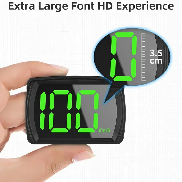 Universell GPS-display för fordonshastighet