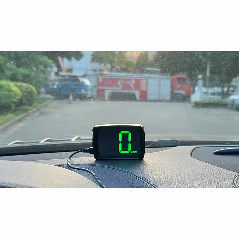Head-up display för hastighetsmätare, tydlig synlighet under alla förhållanden