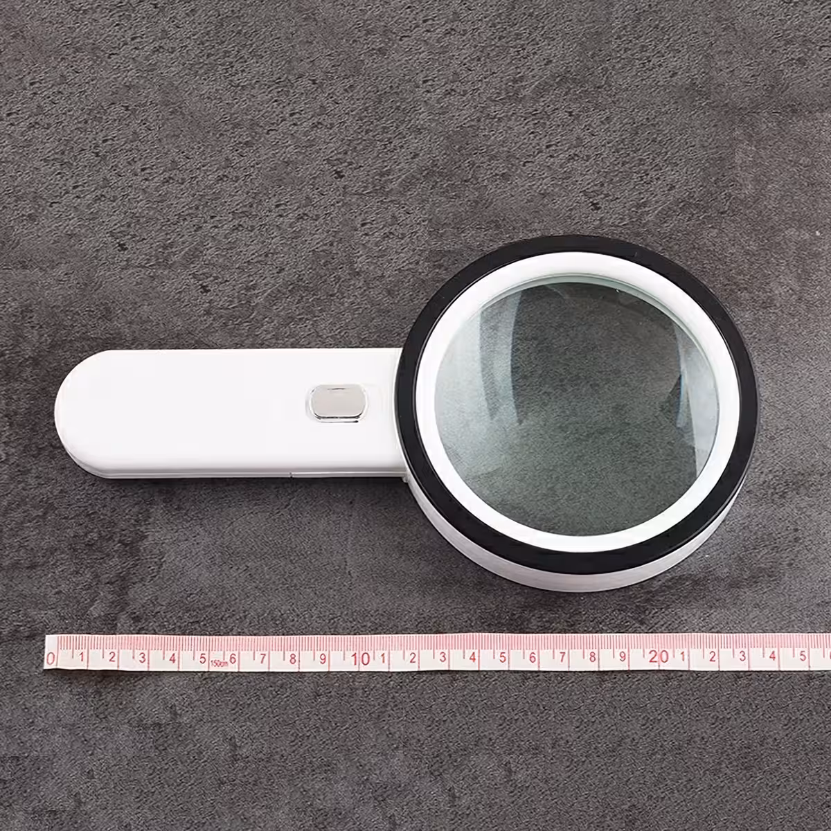 Kompakt förstoringsglas med ljus och förstoring för precisionsarbete