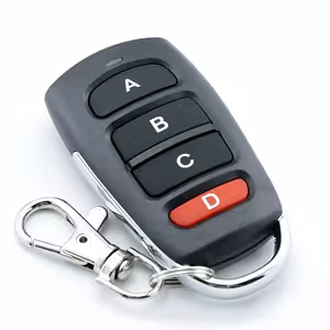 Extra 433 MHz Fjärrkontroll för 4-kanals Relä – Kod 1527 / 2262, Räckvidd 50 m