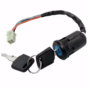 Tändlås med Nyckel 4 Ledare Universal – För ATV, MC, Skoter 50cc–250cc (inkl. 70cc–125cc)