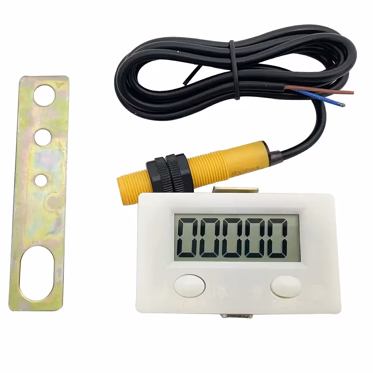 ZX-5DK impulsräknare med magnetisk sensor och eget batteri