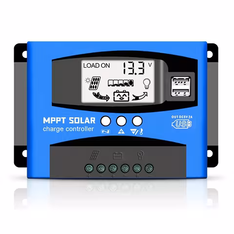 Solcellskontroller MPPT 100A för solpaneler 12V/24V