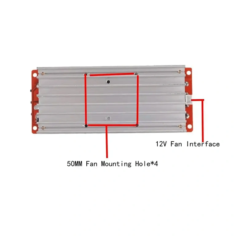 DC-DC-omvandlare med aktiv värmeavledning, rekommenderas för kontinuerlig användning