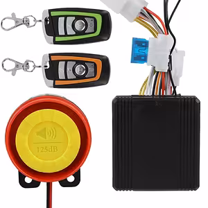 Motorcykel / scooter / ATV stöldlarmssystem – 125 dB, 2 fjärrkontroller, motorstyrning