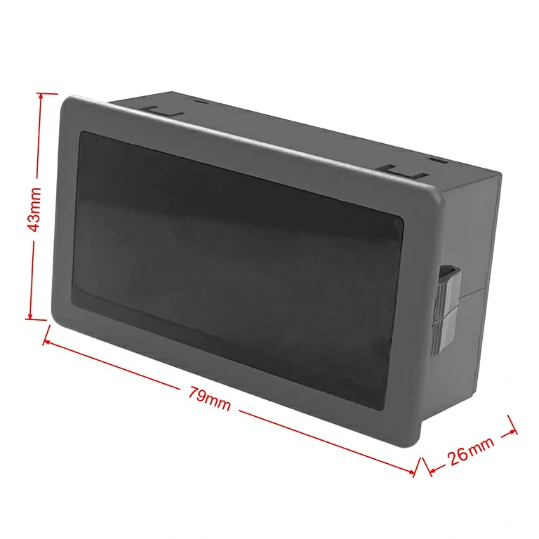 Bild med externa mått för elektronisk varvräknare