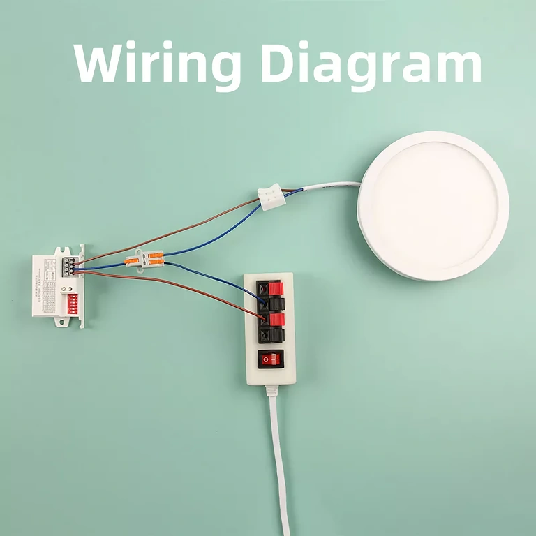 Elektriskt anslutningsschema Anslutningsdiagram för rörelsesensor till 220V