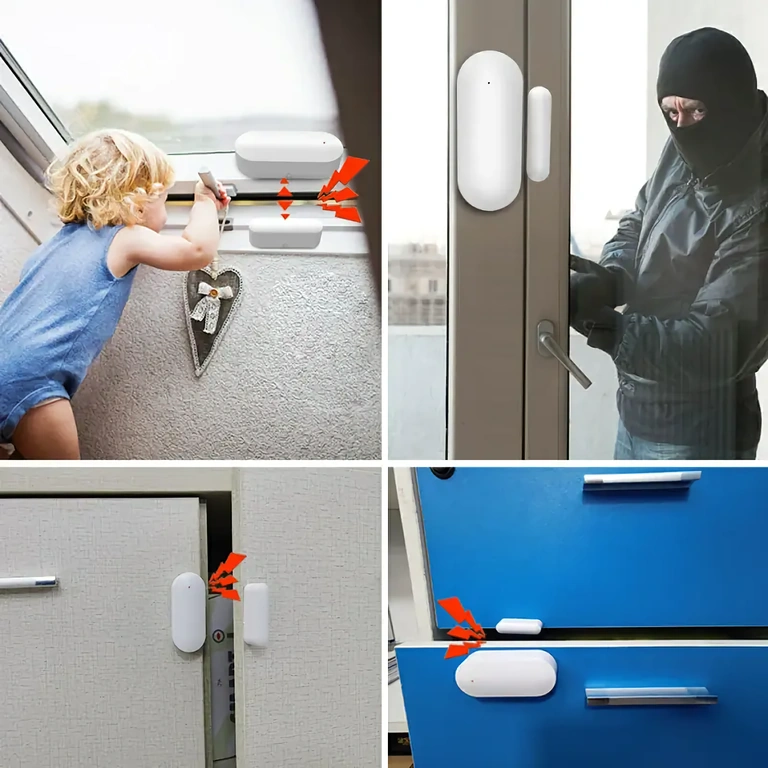 Magnetisk säkerhetssensor för dörr- och fönsterövervakning