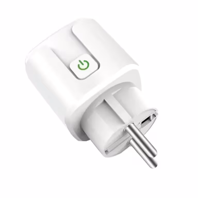 Smart WiFi-uttag med 4400W kapacitet som visas