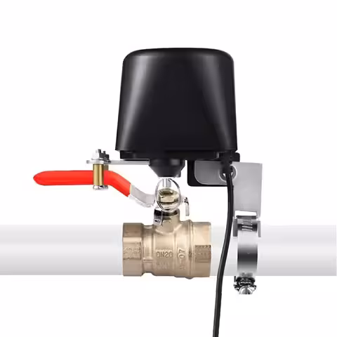 WiFi solenoidventil för vatten/gas 1/2, 3/4, 1 tum – Trådlös smart ventil Tuya