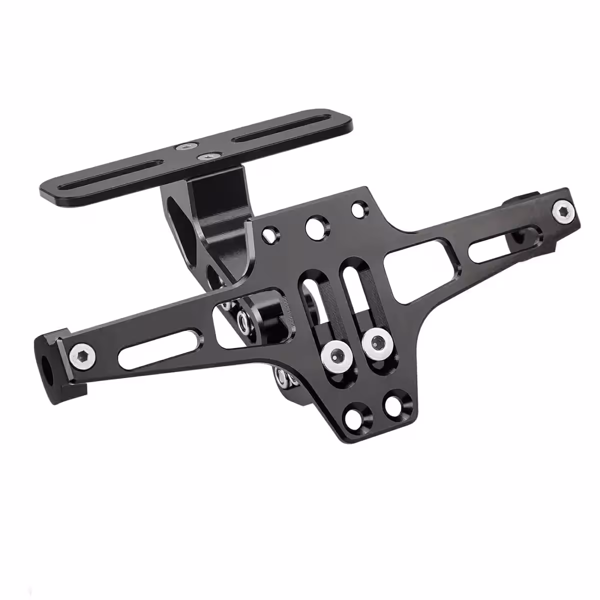 Motorcykelnummerhållare med vikbart system