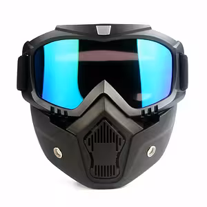 Full-face skyddsglasögon med mask – Airsoft, motorcykel, ATV, extrema sporter