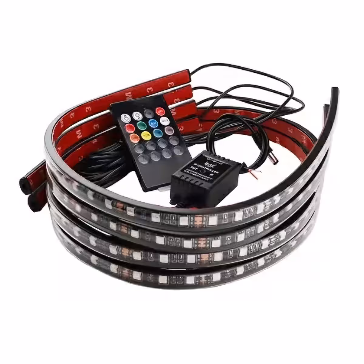 Fjärrstyrning av stämningsbelysning under bil