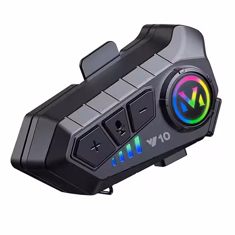 Bluetooth 5.3 intercom för motorcykelhjälm med 1000mAh batteri och lång driftstid