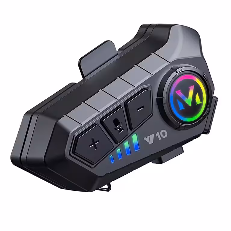 Bluetooth 5.3 intercom för motorcykelhjälm med 1000mAh batteri och lång driftstid
