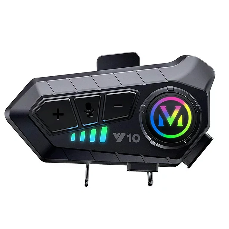 Clip-bas för att fästa intercom-system på hjälm