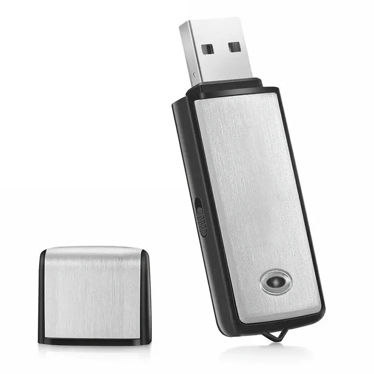 USB-minne diktafon spion 16GB USB-minne med spionmikrofon och 16GB minne för diskreta inspelningar