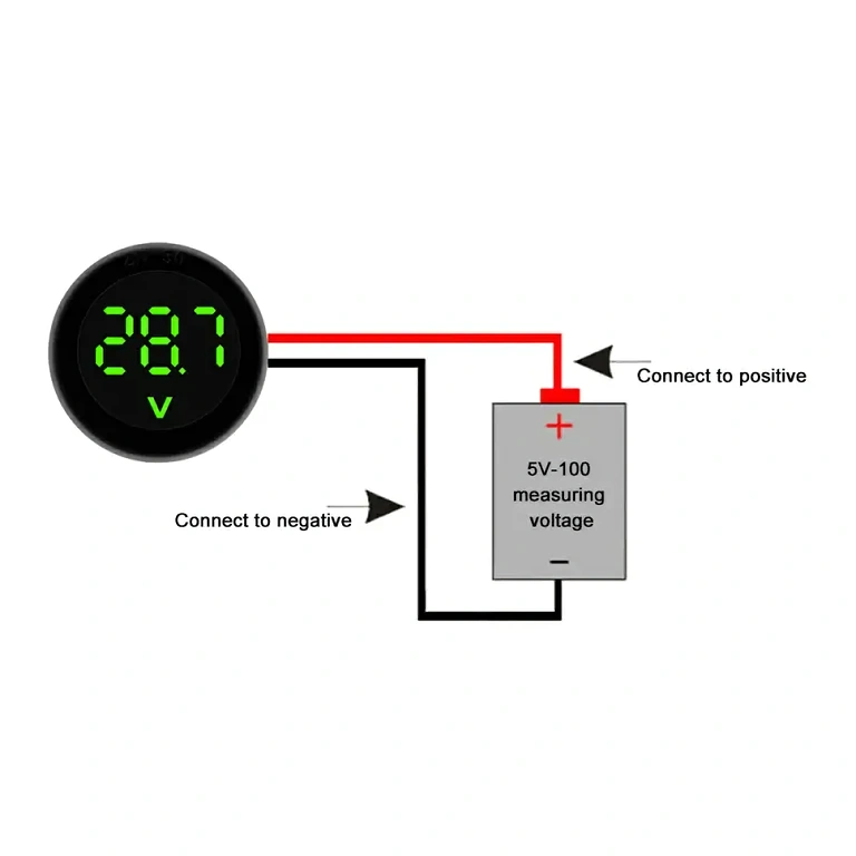 Bilbatteritestare 12V med digital display