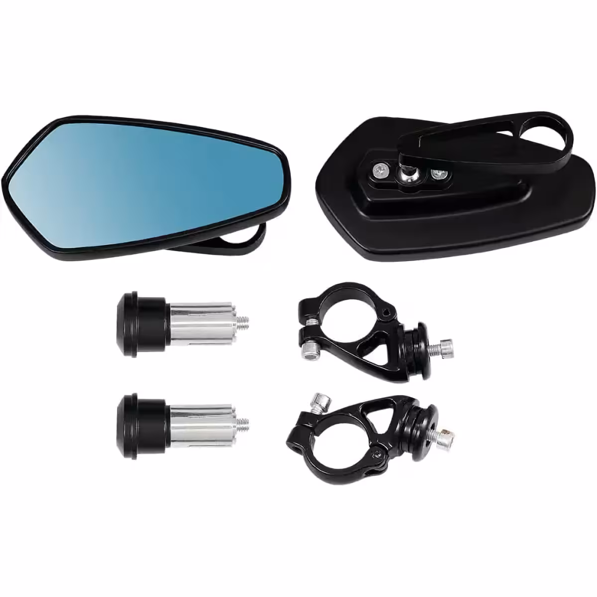 Backspeglar med blått glas, bländskydd, för cykel