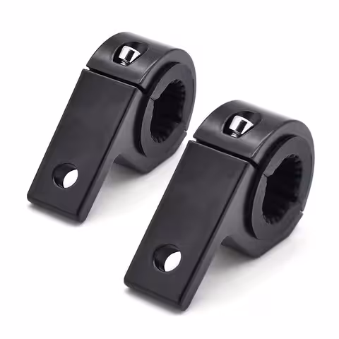 Set med 2 universella aluminiumfästen 22–32mm för tillbehör – strålkastare, kameror, speglar för scooter, cykel, motorcykel, ATV