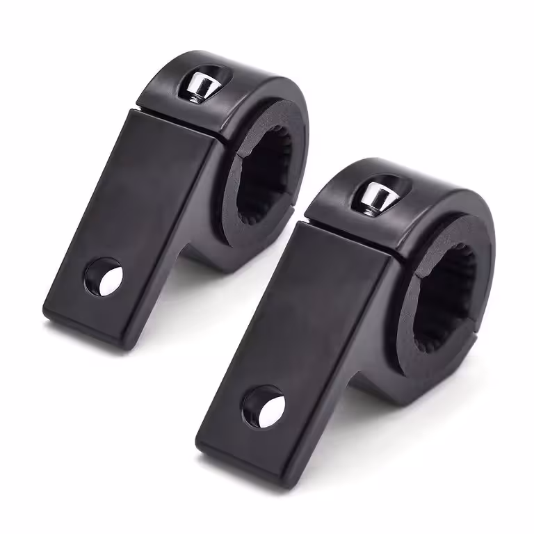 Set med 2 universella aluminiumfästen 22–32mm för tillbehör – strålkastare, kameror, speglar för scooter, cykel, motorcykel, ATV