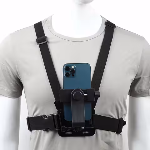 Bröstsele för telefon och GoPro-kamera – justerbart bröstmonteringssystem