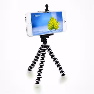 Flexibelt stativ med universalfäste för telefon, kamera och video – idealisk för iPhone, Samsung, DSLR