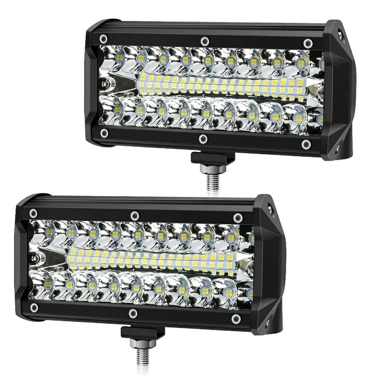 Set med 2 LED BAR-lampor 240 W, 24 000 lm, IP68 för ATV, bil, traktor