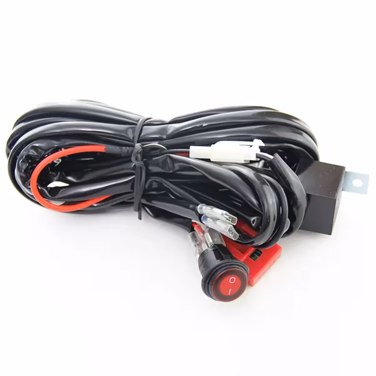 Installation av ljusbrytare och 40A-relä för LED-bar