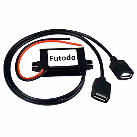 Spänningssänkarmodul 12V 24V 36V 48V till 5V 3A – Step Down Converter med USB för bilkamera, telefon, solsystem