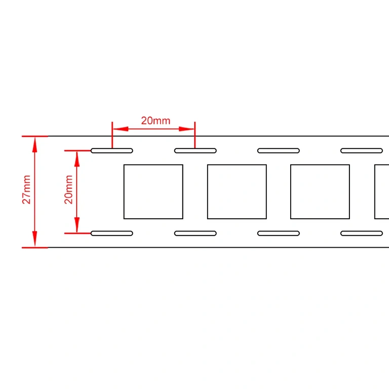 2P-avstånd mellan celler 20,2 mm avstånd mellan celler i 2P-konfiguration