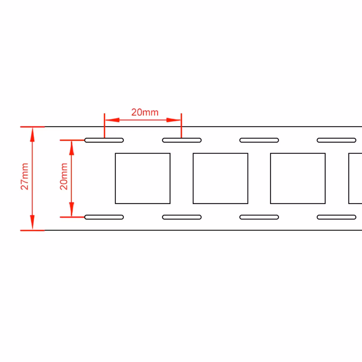 20,2 mm avstånd mellan celler i 2P-konfiguration