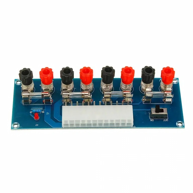 PC ATX strömomvandlingskort med säkringar ATX-strömkonvertering med 5A skydd