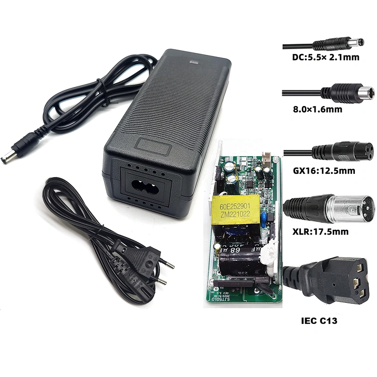 Laddare med koaxialkontakt 8mm 48V–54,6V 2A-laddare med 8 mm coax-kontakt, kompatibel med Xiaomi och Segway-Ninebot