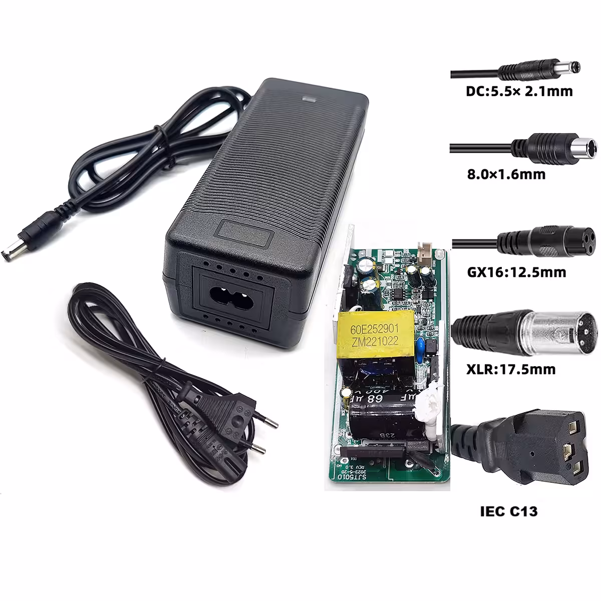 48V–54,6V 2A-laddare med 8 mm coax-kontakt, kompatibel med Xiaomi och Segway-Ninebot
