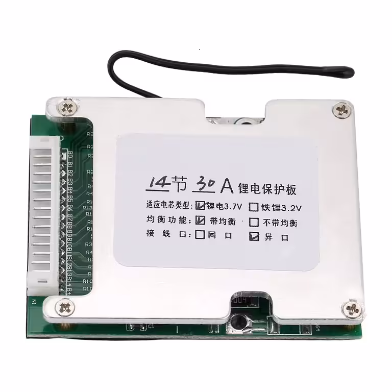 BMS 14S 52V 30A för Li-Ion-batterier – batteriskydd och balansering