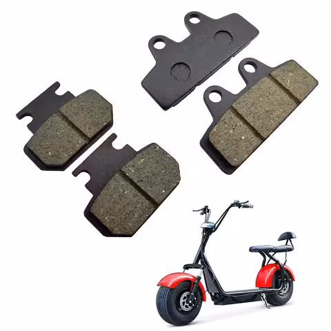 Bromsbeläggssats för Elektrisk Scooter Citycoco Harley – kompatibel med kinesisk scooter – fram/bak