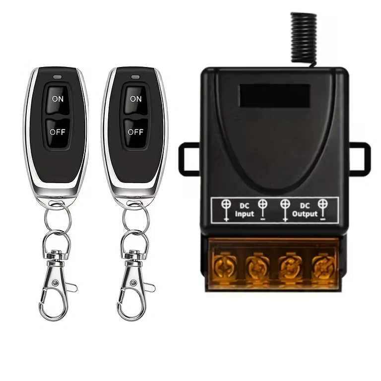 Fjärrstyrt relä 24V 30A för pumpar, lampor och industrimaskiner