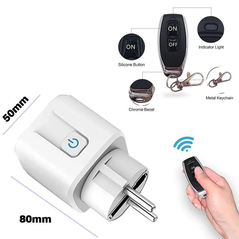 RF433-uttag för styrning av lampor och apparater