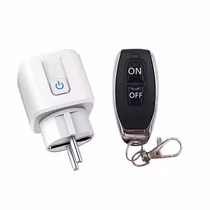 RF433-uttag med fjärrkontroll – Radiostyrd strömbrytare och uttag