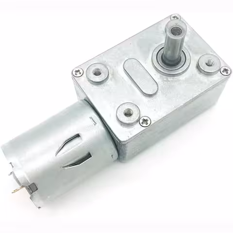 Reducerad motor 12V GY-370 – Vinkelväxelmotor, låg hastighet, högt vridmoment och självblockering