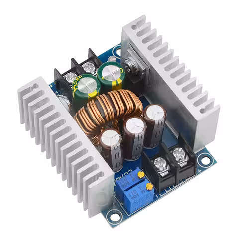 Step Down 20A 300W – Justerbar DC-DC nedtransformerare 6–40V → 1,2–36V, CC/CV-modul