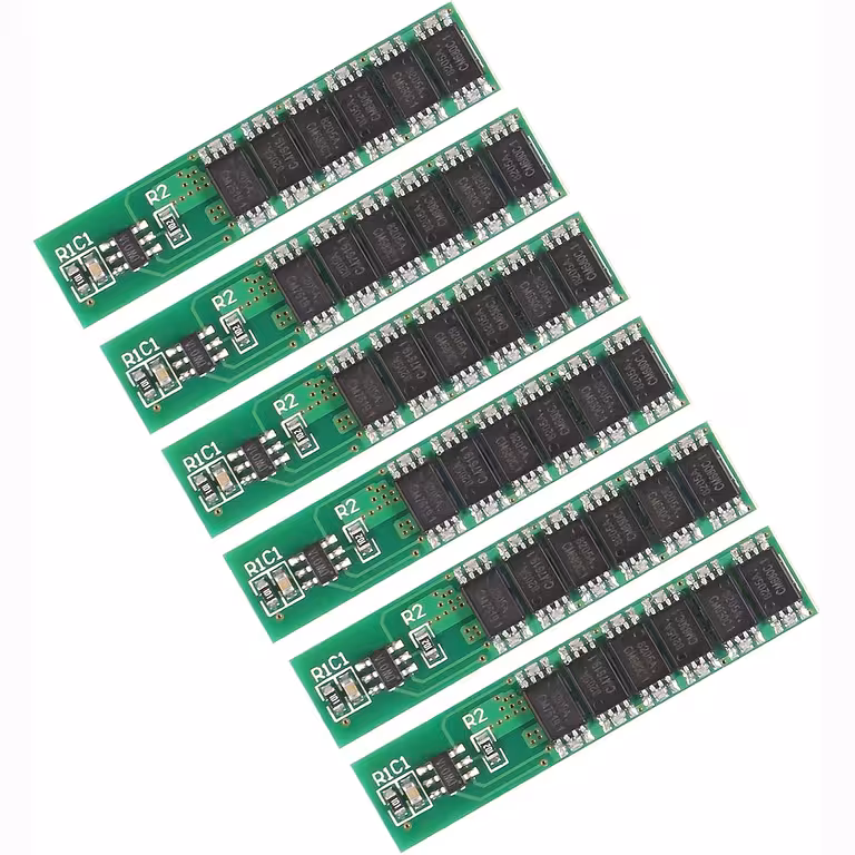Set om 6 st – BMS-modul 1S 18650 3,7V 10A med fullständigt skydd