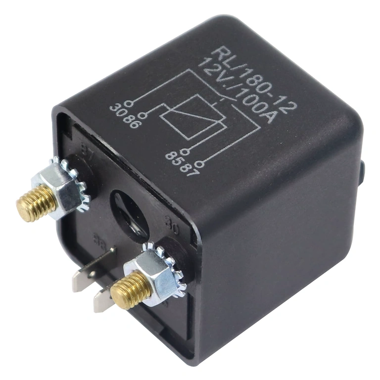 Bilkörrele 12V 100A, sidovy av kompakt hölje