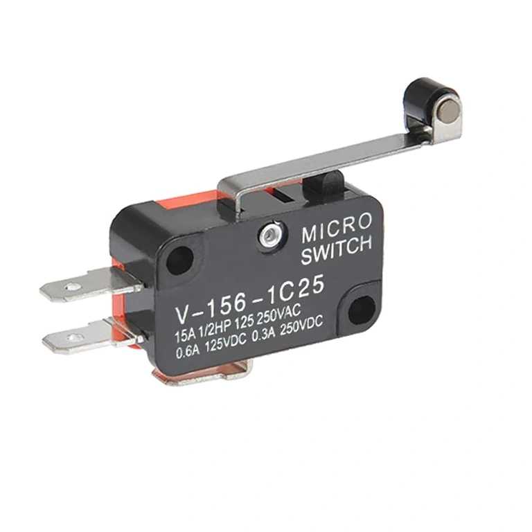 Detalj av fästhål på brytare