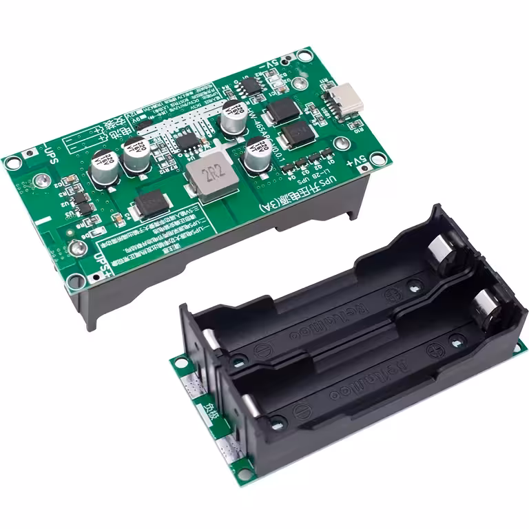 Mini UPS-modul 5V/12V – DC UPS-modul med laddning för 18650-batterier