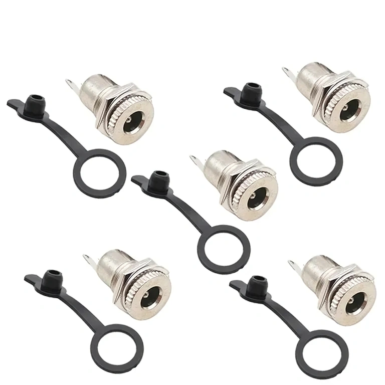 Fullständigt set med 5 DC 12V 5,5x2,1 mm kontakter – grupp